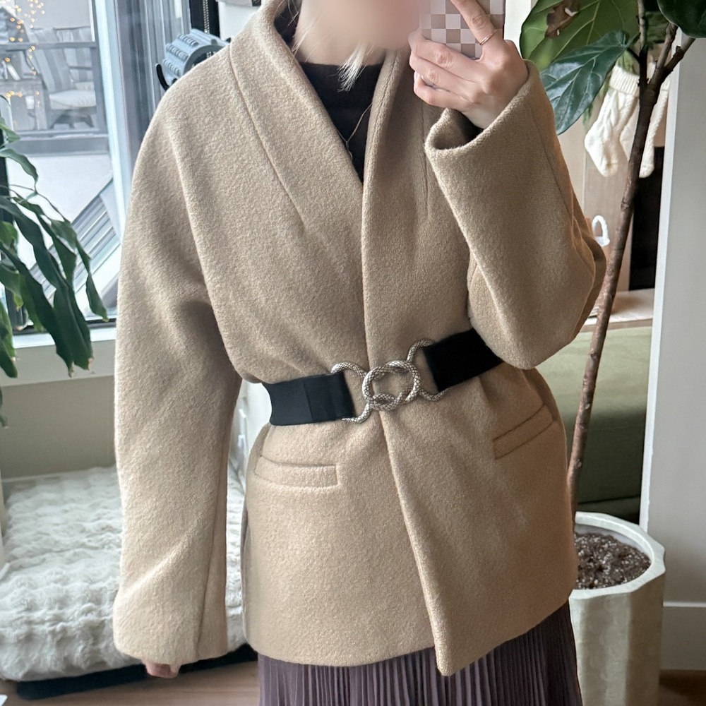 BA&SH wool dress coat (with belt)